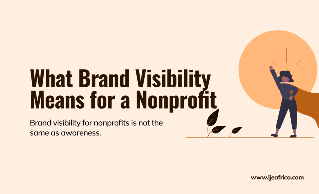 what brand visibility means for a nonprofit